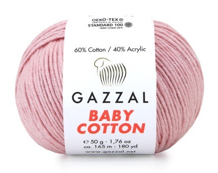 Baby Cotton (3444 розовая пудра)